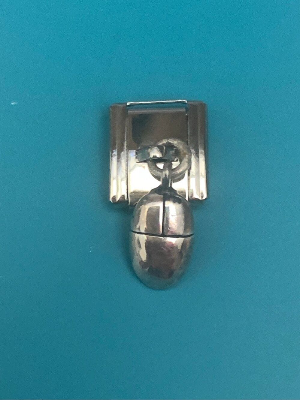 Italian Charm with Computer Mouse Dangling #vintage